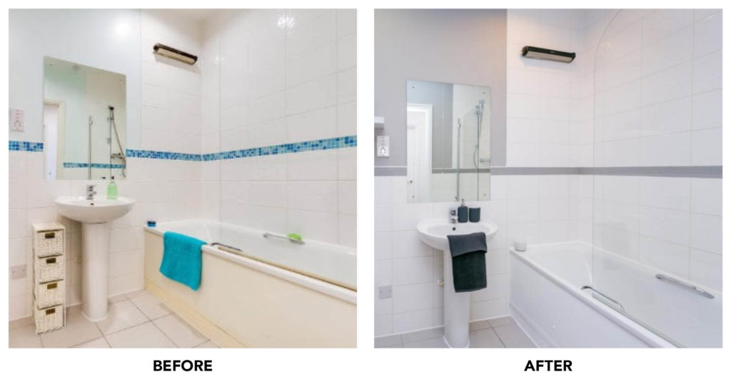 laura de barra bathroom before and after