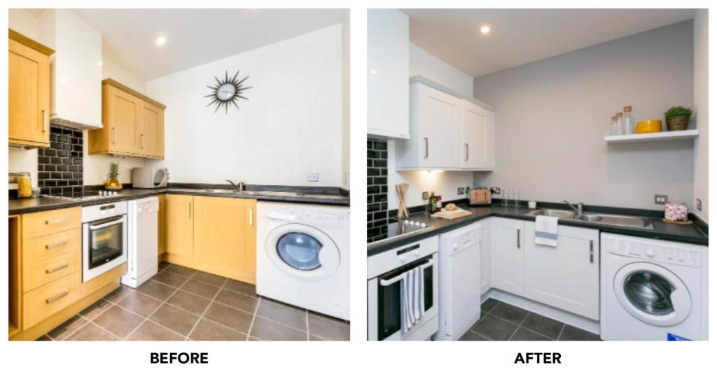 kitchen before and after