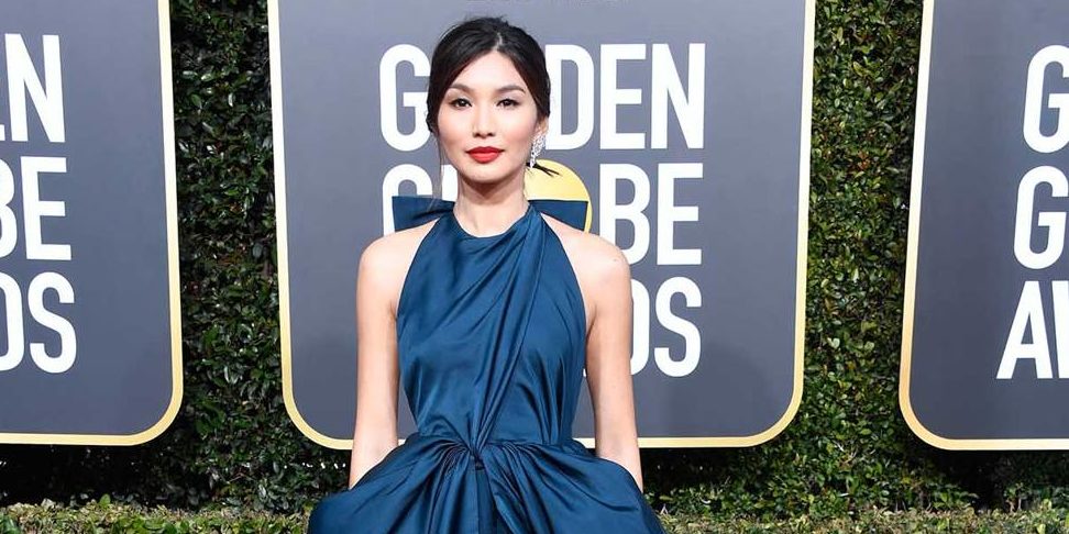 Gemma chan dress golden globes best sale