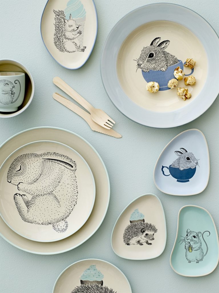 Bloomingville kids bamboo plates